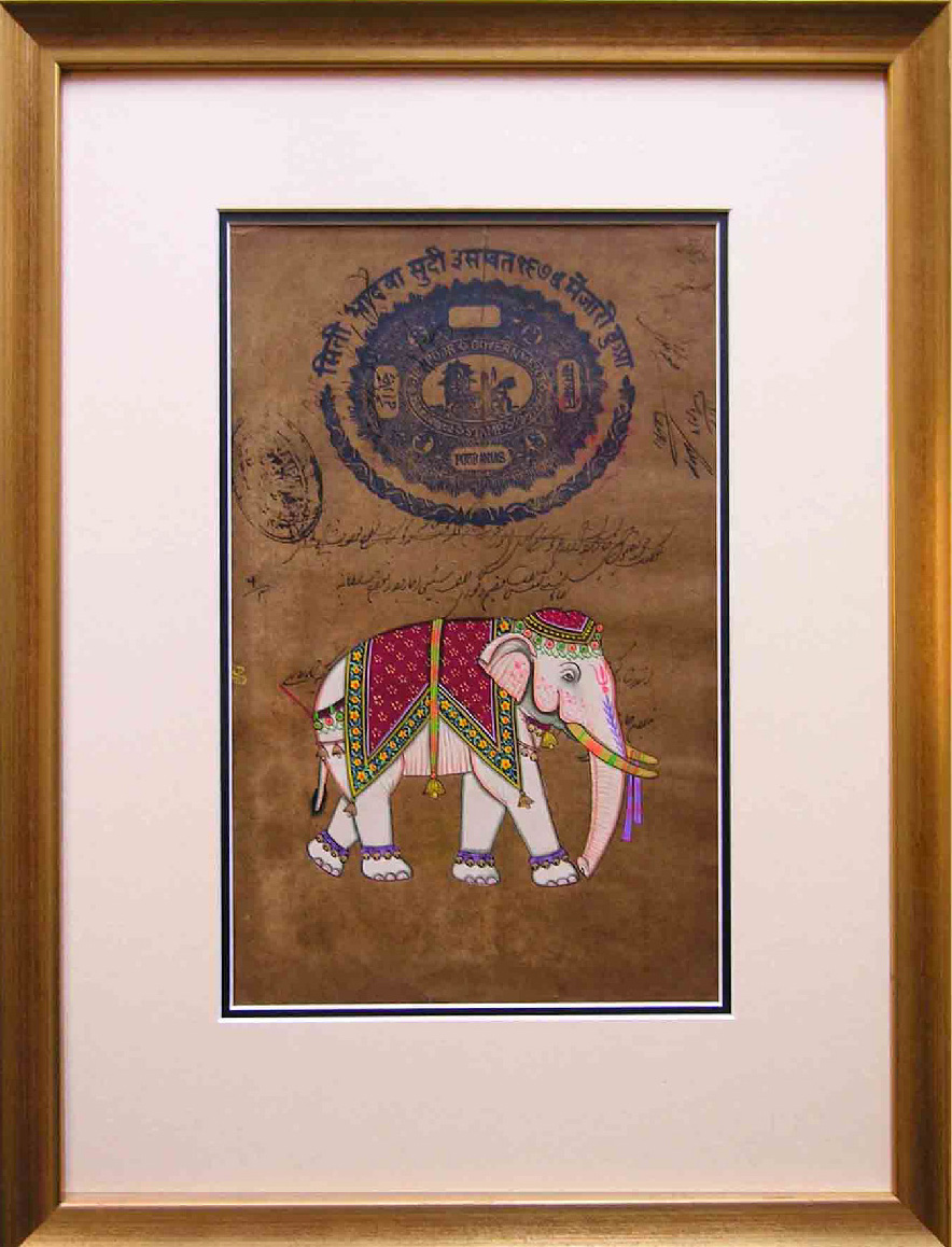 INDIAN ELEPHANT white